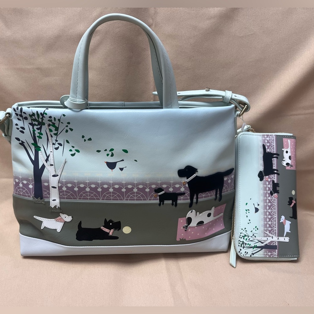 Radley London “Dog Park” Shoulder Bag and Matching Wallet